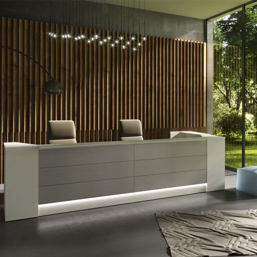 Banco reception a L - MIRÓ - NEWFORM Ufficio - in legno