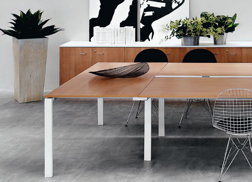 Tavolo da riunione contemporaneo - VISTA  - NEWFORM Ufficio - in legno / rettangolare / professionale