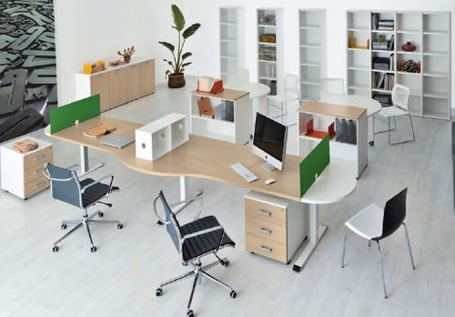 Scrivania per open space - EIDOS EVO - NEWFORM Ufficio - contemporanea / in legno / contract