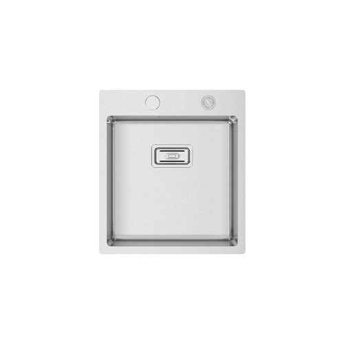 Lavello a 1 vasca - BOX LUX 46 - RODI HOME – kitchen sinks and accessories - senza gocciolatoio / in acciaio inossidabile spazzolato / da incasso