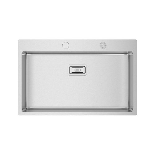 Lavello a 1 vasca - BOX LUX 76 - RODI HOME – kitchen sinks and accessories - senza gocciolatoio / in acciaio inossidabile spazzolato / da incasso