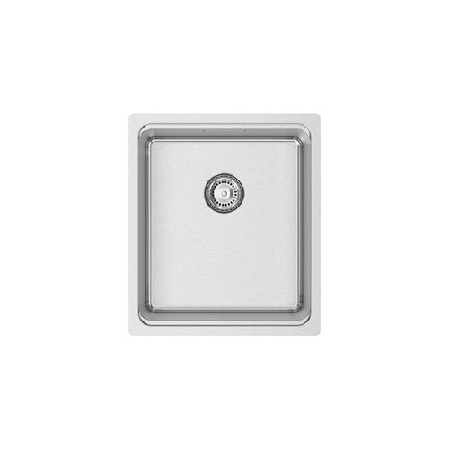 Lavello a 1 vasca - UNA 34 - RODI HOME – kitchen sinks and accessories - con gocciolatoio / in acciaio inossidabile lucido / da incasso