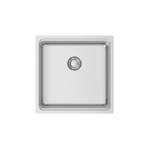 Lavello a 1 vasca - UNA 40 - RODI HOME – kitchen sinks and accessories - con gocciolatoio / in acciaio inossidabile lucido / da incasso