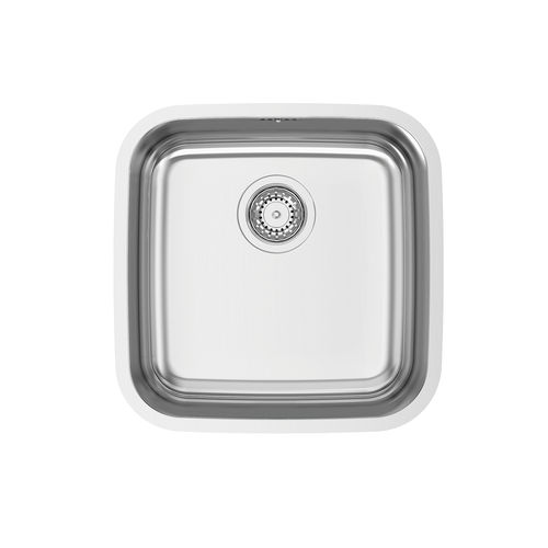 Lavello a 1 vasca - INDUS 40 - RODI HOME – kitchen sinks and accessories - senza gocciolatoio / in acciaio inossidabile lucido / monoblocco