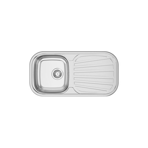 Lavello a 1 vasca - SEVILLA - RODI HOME – kitchen sinks and accessories - con gocciolatoio / in acciaio inossidabile / in acciaio inossidabile lucido