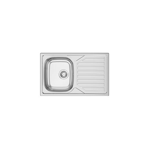 Lavello a 1 vasca - OKIO LINE 80 - RODI HOME – kitchen sinks and accessories - con gocciolatoio / in acciaio inossidabile / in acciaio inossidabile lucido