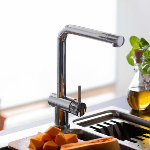 Miscelatore da appoggio - LINE MN 805 - RODI HOME – kitchen sinks and accessories - in acciaio inossidabile / da cucina / 1 foro