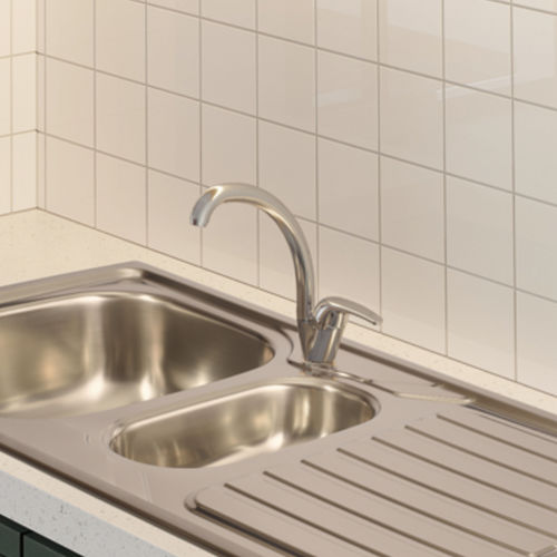 Miscelatore da appoggio - ECO 600 - RODI HOME – kitchen sinks and accessories - in metallo cromato / da cucina / 1 foro