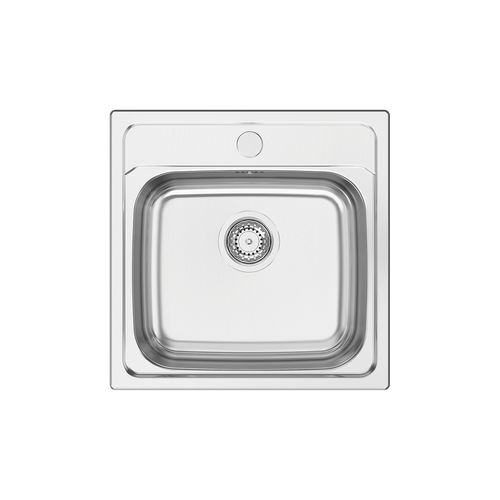 Lavello a 1 vasca - NEW MANAUS - RODI HOME – kitchen sinks and accessories - senza gocciolatoio / in acciaio inossidabile / in acciaio inossidabile lucido