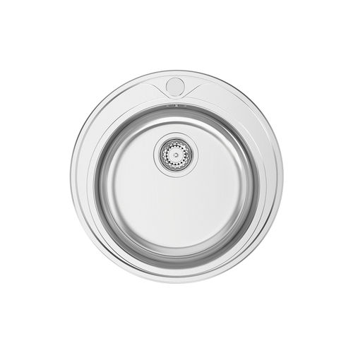 Lavello a 1 vasca - PIO REDONDO - RODI HOME – kitchen sinks and accessories - senza gocciolatoio / in acciaio inossidabile / in acciaio inossidabile lucido