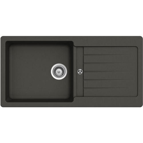 Lavello a 1 vasca - 105 ASPHALT - RODI HOME – kitchen sinks and accessories - con gocciolatoio / in composito / da incasso