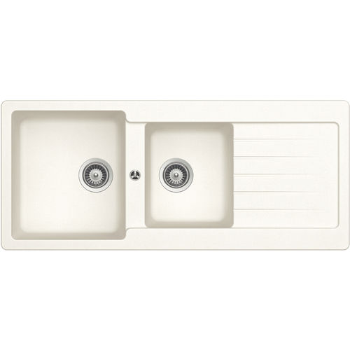 Lavello a 2 vasche - 116 ALPINA - RODI HOME – kitchen sinks and accessories - con gocciolatoio / in composito / da incasso