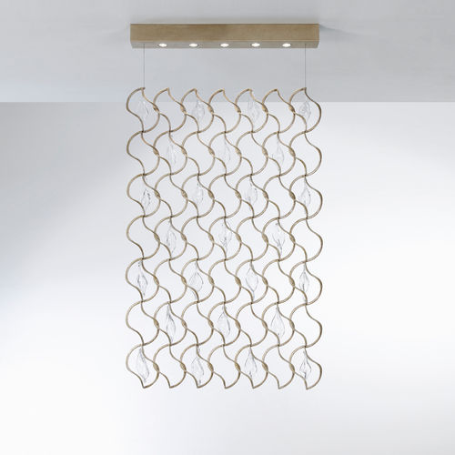 Lampada a sospensione - CURTAIN - Serip - in metallo / in vetro / classica