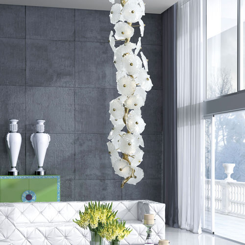 Lampadario contemporaneo - WATER LILY L - Serip - in vetro di Murano / contract / LED