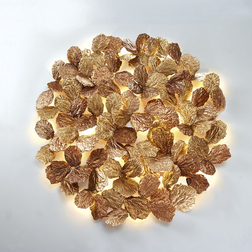 Applique design originale - FOLIAGE XL  - Serip - da interno / in bronzo / tonda