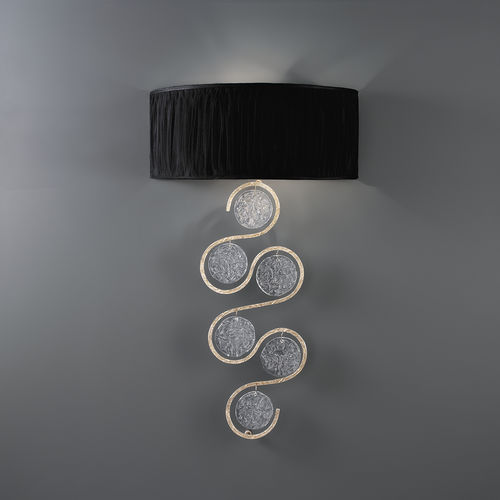 Applique contemporanea - CLEF ALTO LEFT - Serip - da interno / in bronzo / in vetro