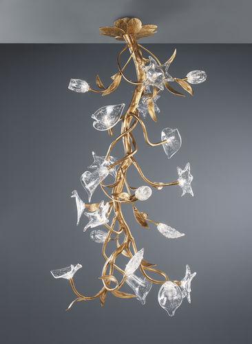 Plafoniera classica - GARLAND S - Serip - in vetro / in bronzo / LED