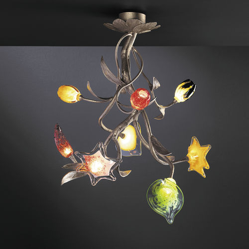 Plafoniera classica - ARBOR M - Serip - in vetro / in bronzo / LED