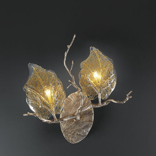 Applique classica - FICUS LEFT - Serip - da interno / in bronzo / in vetro