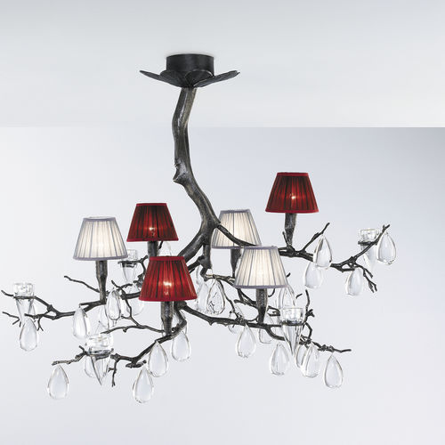Lampadario classico - SLEET S - Serip - in cristallo / in bronzo / in tessuto