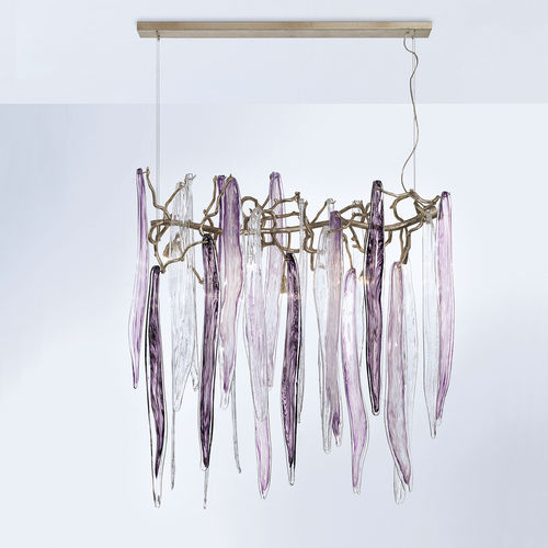 Lampada a sospensione - RAINBOW S - Serip - in bronzo / in cristallo / classica