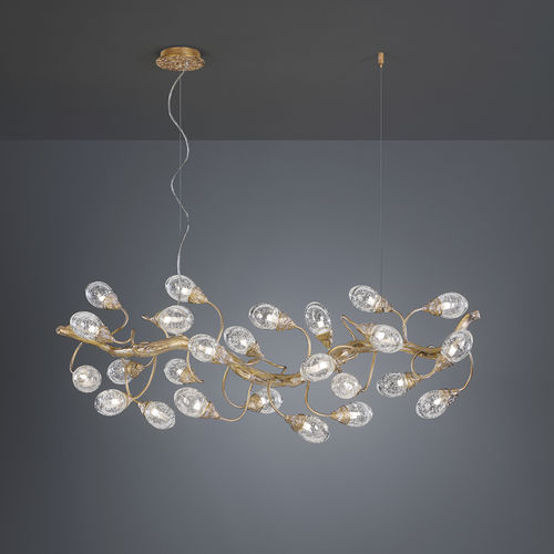 Lampada a sospensione - HORIZONTAL BLOOM S - Serip - in bronzo / in vetro / design originale