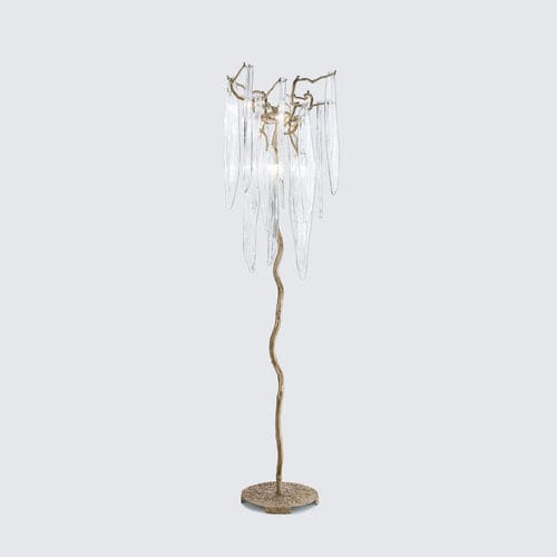 Lampada da terra - HORSETAIL - Serip - in bronzo / in cristallo / classica