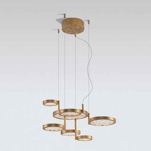 Lampada a sospensione - MOONBOW SEVEN LEVELS - Serip - in bronzo / in vetro / contemporanea