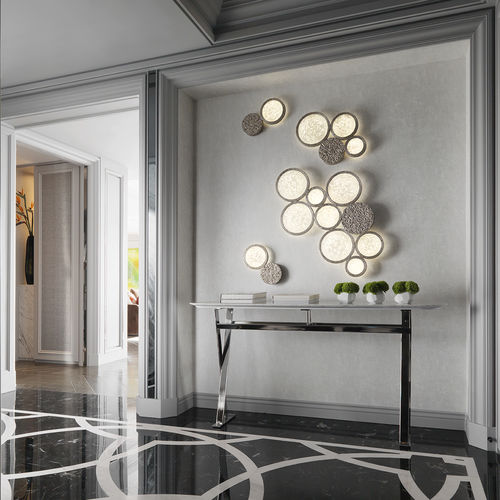 Applique contemporanea - ORBIT M - Serip - da interno / in bronzo / in vetro
