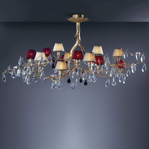 Lampadario classico - SLEET M - Serip - in cristallo / in bronzo / in tessuto