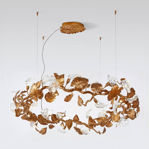 Lampadario contemporaneo - AUREA LARGE - Serip - in vetro / in bronzo / contract