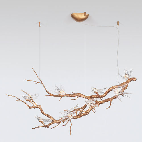 Lampadario contemporaneo - FLOAT LARGE - Serip - in vetro / in bronzo / da 9 lampadine