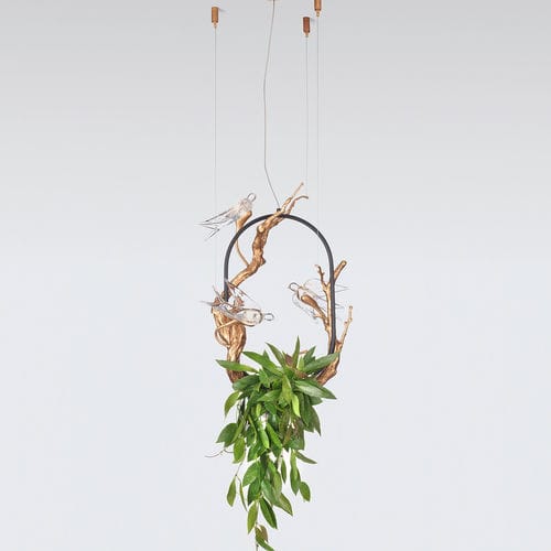 Lampada a sospensione - UTOPIA & NEST MEDIUM - Serip - in bronzo / in vetro / contemporanea