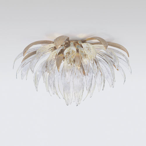 Plafoniera contemporanea - SOFFIONE LARGE - Serip - in vetro / in bronzo / LED