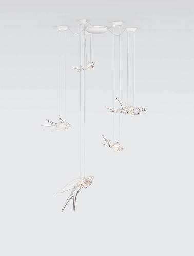Lampada a sospensione - MOBILE MEDIUM - Serip - in bronzo / in vetro / contemporanea