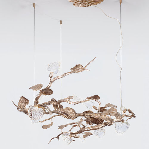 Lampadario contemporaneo - HORIZONTAL GYDE MEDIUM - Serip - in vetro / in bronzo / da 14 lampadine