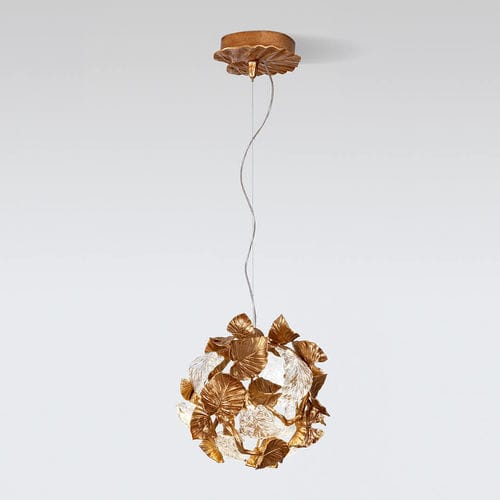 Lampada a sospensione - Calathea Orbifolia Medium - Serip - in bronzo / in vetro / contemporanea