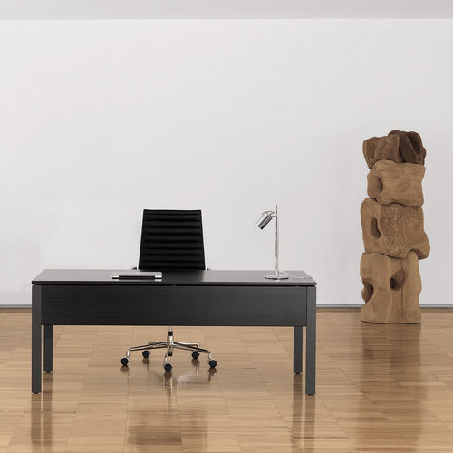 Scrivania da terra - QUADRA - SOTUBO - contemporanea / in legno / dritta