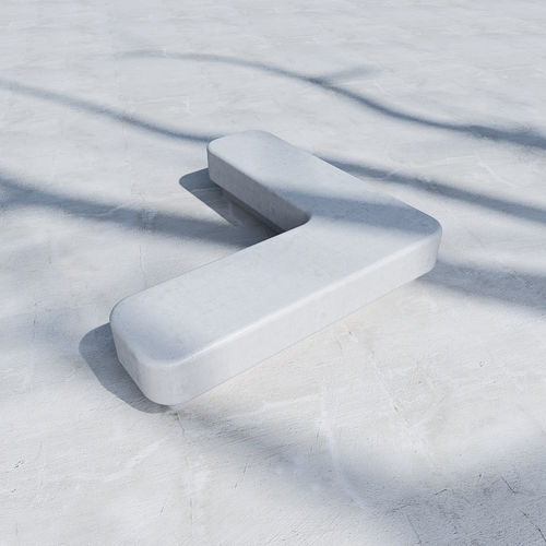 Panca per spazi pubblici contemporanea - KID : L 411 - SIT Urban Design - in calcestruzzo fibrorinfrozato / per bambini