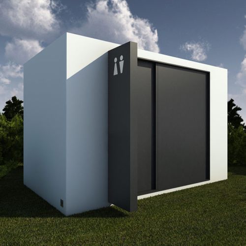 Modulo prefabbricato uso spogliatoio - SPORT  - SIT Urban Design - per stanza da bagno