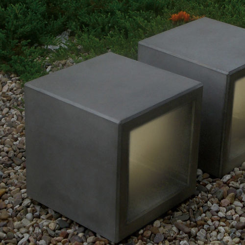 Sgabello contemporaneo - OUTLINE : 537.L - SIT Urban Design - in calcestruzzo / luminoso / quadrato