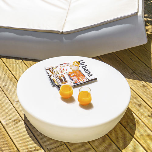 Tavolo d'appoggio contemporaneo - SUN : 801 - SIT Urban Design - in polietilene ad alta densità HDPE / con base in polietilene / rotondo
