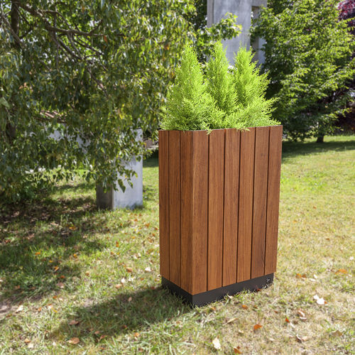 Fioriera in legno - WADE : 622 - SIT Urban Design - in ferro / in altezza / contemporanea