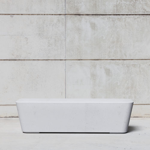 Panca per spazi pubblici design minimalista - SMOOTH 592 - SIT Urban Design - in calcestruzzo / senza schienale / senza braccioli