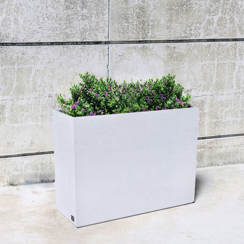 Vaso da giardino in calcestruzzo - Slim 233 - SIT Urban Design - in fibra di vetro / rettangolare / contract