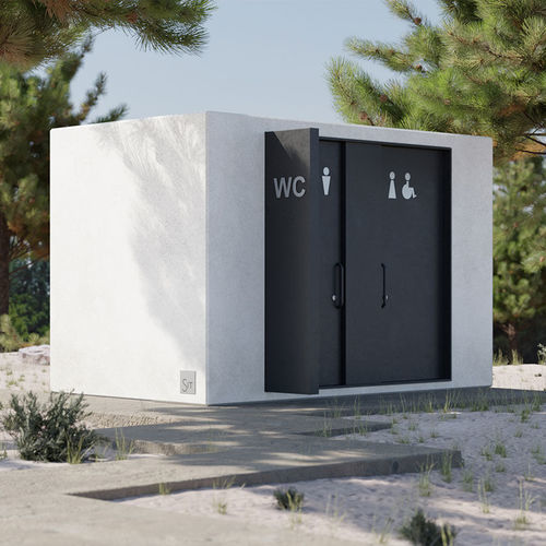 Modulo prefabbricato uso spogliatoio - PH 4.2 - SIT Urban Design - per stanza da bagno / per spazio pubblico