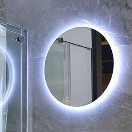 Specchio a muro - CIRCLE LED 60 - RUBICER - contemporaneo / rotondo / luminoso a LED