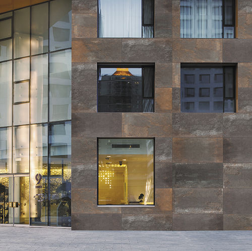 Piastrella in gres porcellanato - STEEL CORTEN  - RUBICER - opaca / da interno / da esterno