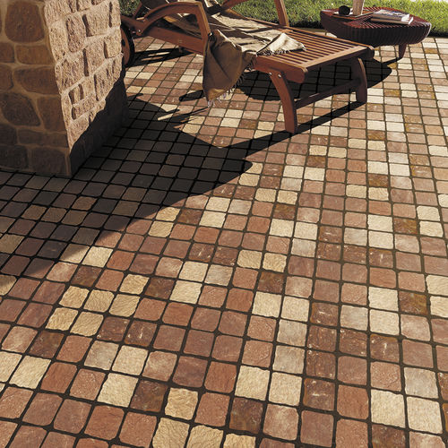Mosaico in pietra naturale - VALENCIA - RUBICER - da esterno / da parete / da pavimento