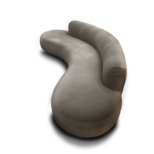 Divano d'angolo - SERPENTE - D3CO - a semicerchio / contemporaneo / in velluto